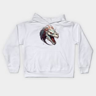 Demonic dragon skull Kids Hoodie